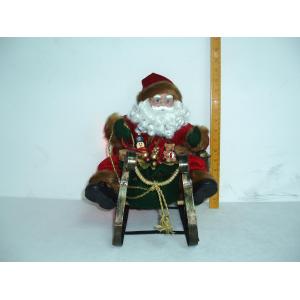 China 9 Inch Dancing Musical Plush Toddlers Electrical Toys of Santa Claus Driving Sleigh supplier