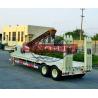 40 T 2 Axle Low Bed Semi Trailer High Strength Steel Material 8 Pcs Tyre