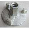 Cast wing nut with screws for concrete wall shuttering system