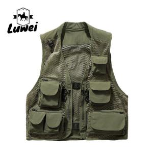 Hot Sale Outdoor Men's Photography Vest Camouflage Utility Mesh Vest Multi-pocket Fishing Men Leisure Mesh Vest