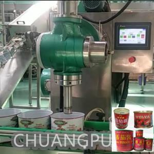 China Automatic 5T/H Tomato Sauce Production Line 400g 800g Tin Can Package supplier