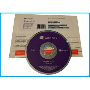 64 Bit DVD OS + COA 1 License Microsoft Windows 10 Pro Software English French Korea italian