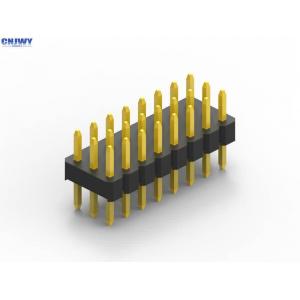 China Durable Male Header Pins , Dual Row Pin Header High Insulation Resistance supplier