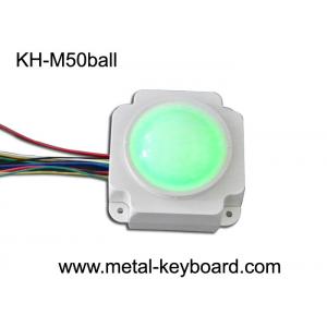 Backlit Resin Mechanical Medical Industrial Trackball Mouse , 50mm Trackball Module