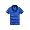 Knitted Embroidered Men's Work Polo Shirts , Short Sleeve Plain Women's Polo