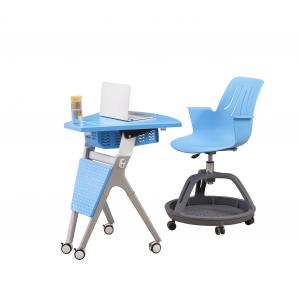 OEM Training Room Tables And Chairs ABS / PP Foldable Table And Chairs