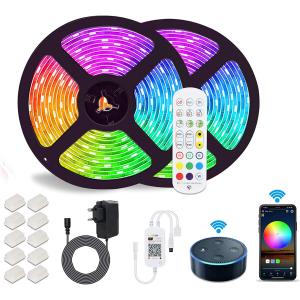 24/44 Keys WIFI Light Strip Kits 1m 20m 5050RGB Colorful Bluetooth Smart APP Control Ip65 LED Flexible Light