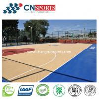China Dark Blue Crystal Wood Basketball Flooring Wear Resisting on sale
