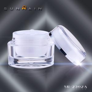 China SR-2302A 15G 30G 50G Plastic Cosmetic Jars with Screw cap Sealing Type wholesale