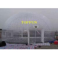 China 8m Diameter Inflatable Party Tent Clear Dome Tent Noncontinuous Type on sale