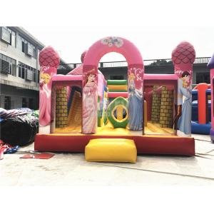 China Big Pink Princess Inflatable Bouncer , Professional Commercial Bounce House wholesale