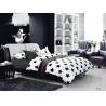 China 100 Percent Polyester Girls Bedroom Bet Sets Black And Whtie Striped Bedding wholesale