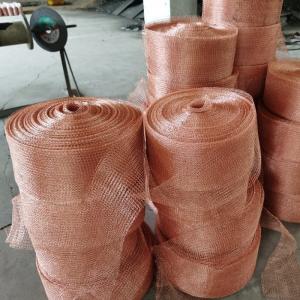 China OEM Copper Knitted Wire Mesh Pest Control Soft And Cutting Processing supplier