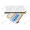 China Rotary 1U 24 Port Patch Panel , White Color SC Fiber Patch Panel Wall Mounted wholesale