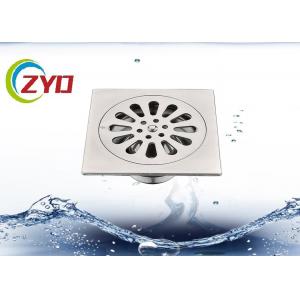 China Stainless Steel Shower Drain Square , Millor Polished Shower Drain Grate supplier