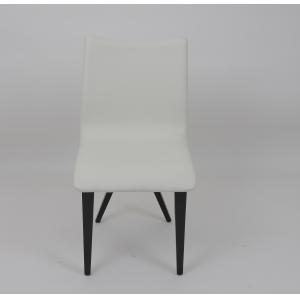 China White Leather Fabric Furniture Dining Room Office Chairs Luxury Modern supplier
