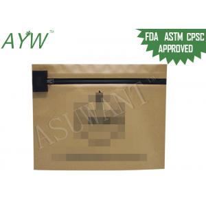 China Eco - Friendly Recycle Child Resistant Pouch , Kraft Paper Child Proof Packaging Bag For Tobacco supplier