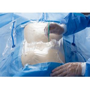 China Laparoscopy Disposable Surgical Drapes With Medical Pouch And Tube Holder 3M Incision Film supplier