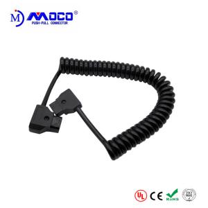 China Coiled D Tap To D Tap Power Cable , Pre Made Cable Assemblies Eco Friendly supplier