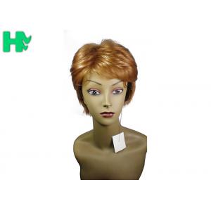 Natural Straight Short Synthetic Wigs / Non Lace Front Wigs Non - Remy Hair