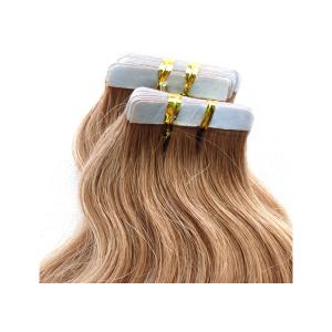 China Comb Easily Smooth Double Tape Hair Extensions 100% Unprocessed Long Lasting supplier