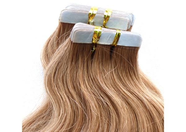 Comb Easily Smooth Double Tape Hair Extensions 100% Unprocessed Long Lasting