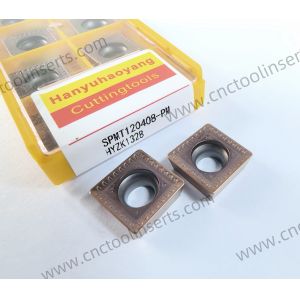 China CNC Boring Inserts Wc-Co PVD Coating SPMT120408-PM HZK1328 灰色の鋳鉄HT250アプリケーションに最適化された鋼材と鋳鉄の加工に適しています. wholesale