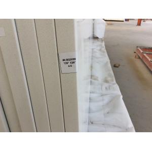 Bacteria Resistant Artificial Granite Countertops , White Engineered Stone Countertop