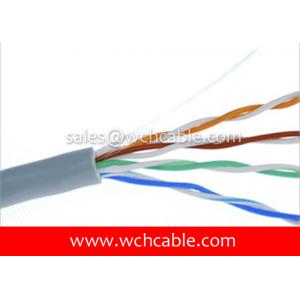 China UL Lan Cable Cat5e UTP Solid 24AWG 4Pairs OD5.2mm High Purity Copper Wire Conductors supplier