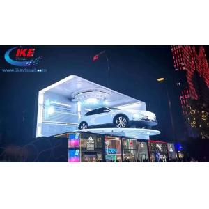 Naked Eye 3D Curved LED Display Screen 1920hz For Mall Facade Advertising