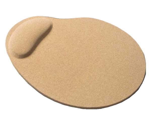 Eco Wrist Support Cork Board Mouse Pad 5000pcs 24.5x20cm Oval