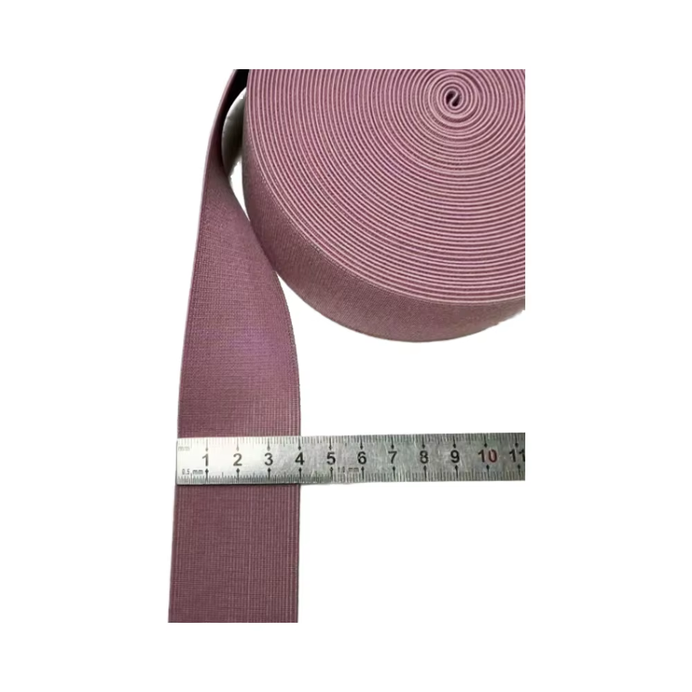 China Polyester Elastic For Women Shoe High Elasticity Woven Strong Colored Elastic Strap wholesale