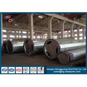China Electric Hot Dip Galvanized Steel Power Poles For Power Transmission Line With Bitumen supplier
