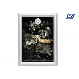 China Customized Size Silver Coloar Aluminum Snap Open Frame Poster Display Case supplier
