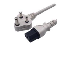 China BIS1293 India Power Cord 6A 250V 3 Pin Plug For Laptop PC Electric on sale