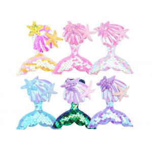 Cartoon mermaid tail Hairpin girl fresh hairpin Edge clip kids sequin bangs hairpin clip