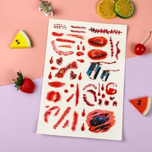 Noctilucent Light Festive Stickers Funny Makeup Halloween Tattoo Stickers