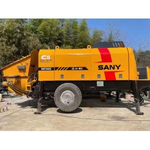 China 75KW Used Electric Concrete Trailer Pump Sany Yellow HBT60C supplier