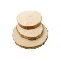 China Diy Painting Pine Round Wood Piece Handmade Small Wooden Block on sale