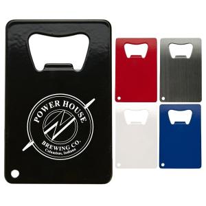 China Stainless Steel Metal Card Personalized Credit Card Bottle Openers supplier