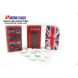 China Strong Peppermint Flavor Sugar Free Confectionery , White Calorie Free Mint Candy supplier