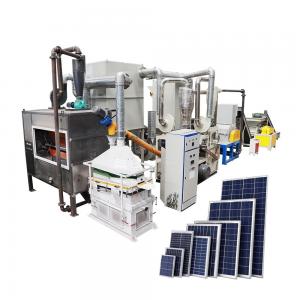 China 200-1000kg/h Solar Cell Recycling Plant Photovoltaic Cell Crushing Separating Machine supplier