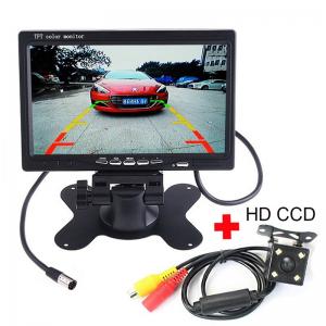 China Durable 7 Inch Rearview Mirror LCD Monitor , Backup Camera Monitor 300 / 1 Contrast supplier