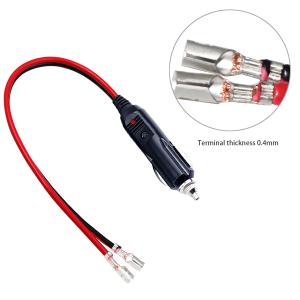 China 12V Auto LED Strip Lights GPS Dash Car Cigarette Lighter Plug Faston 850 Terminal PVC Power Connector Cable Fast Auto Supply wholesale