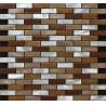 Classic brown metal mosaic tile puzzle pattern perfect for office decoration