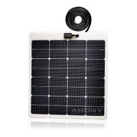China Black 12 Volt 60 Watt Solar Panel Off Grid For RV Boat Home Solar System on sale