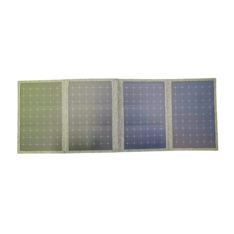 High Polymer 4 Fold Mono Solar Panel Lightweight 36W with USB QC3.0 Type-C for Wholesale and OEM Use