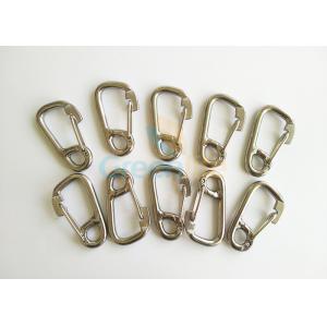 Stainless Steel D Ring Hooks / Snap Carabiner Hook With Eye And Lock Hardware