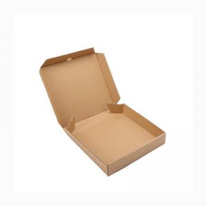 Square Brown Food Container Paper Box Corrugated Paper Material For Pizza