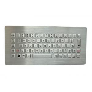 Panel 304 Stainless Steel Keyboard 68 Keys Waterproof Wired Keyboard For Outdoor